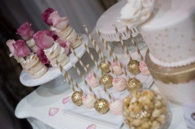 Pink & Gold Cake Pops
